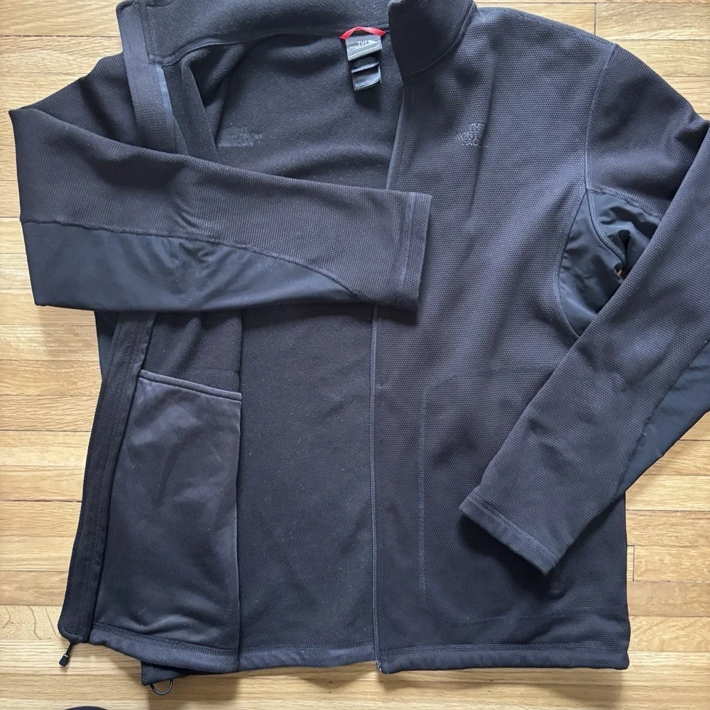 The North Face TKA Stealth Full Zip Fleece Jacket Black Men‎ Large Gorpcore Hike